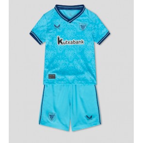 Maillot de foot Athletic Bilbao Extérieur enfant 2023-24 Manches Courte (+ pantalon court)